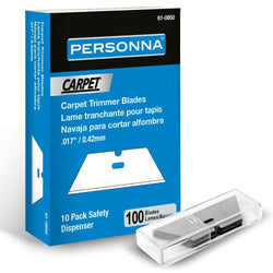 Personna 61-0850 .017" Carpet Trimmer Blades (100 Pack)