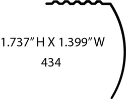 Stair Nose, 1 5/8″ Drop, 12′ Long (Gold Finish)