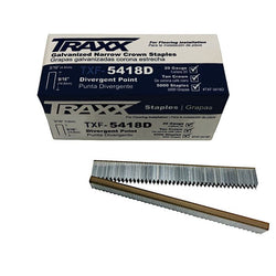 Traxx TXF-5418D 9/16" Carpet Staples (5,000/Box)